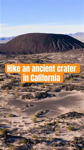 Ancient Volcano Adventure: Hiking California's Amboy Crater #shorts