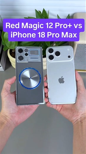 Red Magic 12 Pro+ vs iPhone 18 Pro Max Design Comparison: which would you prefer? #apple #redmagic