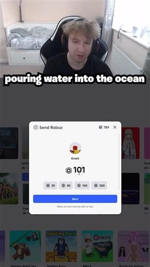 pouring water into the ocean (i gave onett robux 🥀) (Bee Swarm Simulator)