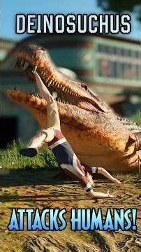 DEINOSUCHUS EATS HUMANS IN JURASSIC WORLD EVOLUTION 3!