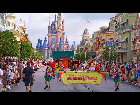 Disney Adventure Friends Cavalcade - Magic Kingdom Mini-Parade [4K POV]