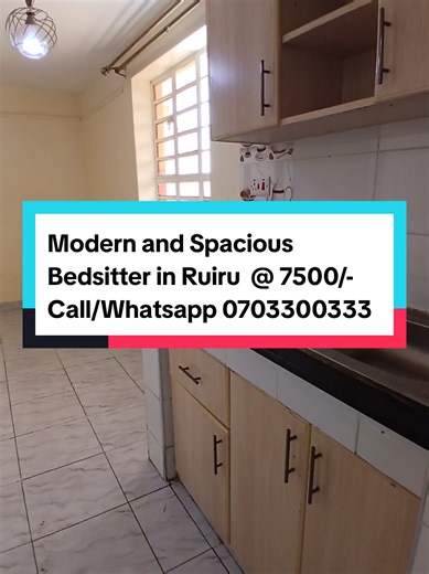 Spacious Modern Bedsitter in Ruiru for KSH 7,500
