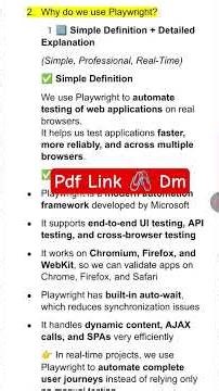 Playwright Interview Questions