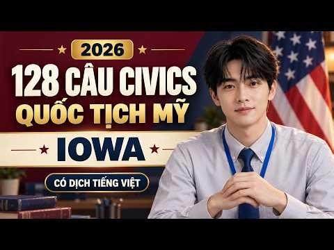 128 US Citizenship Questions 2026 Iowa