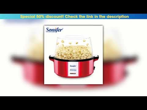 Must Buy Popcorn Maker Household Healthy Hot Air Oil Free Corn Machine Popcorn For Kitchen Kids Hom