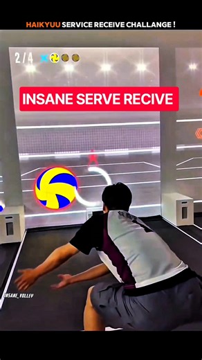Haikyuu serve receive challenge 😱🔥