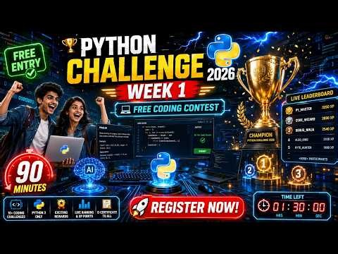 Python HackerRank Coding Contest 2026 🔥 FREE Week 1 Challenge | ManaTrick