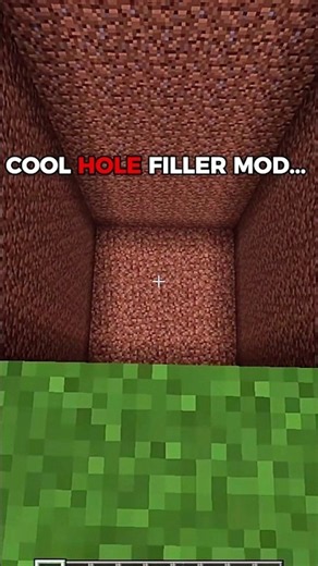COOl HOLE FILLER MOD #minecraft