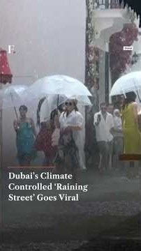 Dubai’s Climate-Controlled ‘Raining Street’ Goes Viral | Firstpost News | N18G