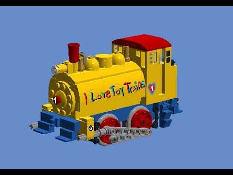 How To Build A Lego MTH I Love Toy Trains Freight Train Locomotive (0-4-0ST)