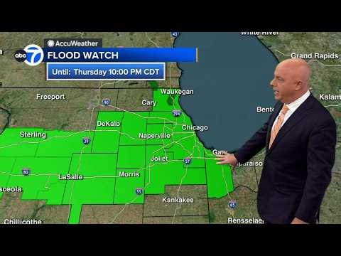 Chicago AccuWeather Alert: Flood Watch in effect Thursday for most of area amid rounds of heavy rain