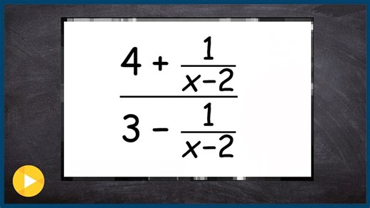 How to step by step simplify a complex fraction