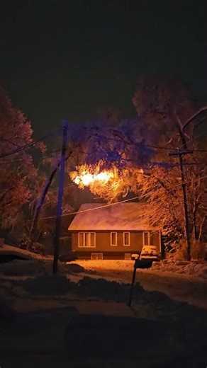 Winter Storm 2024 Power Lines Sparking