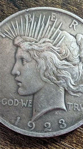 1923 Morgan silver dollar