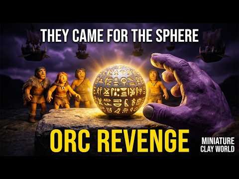 Alien Army Attacks Orc Planet to Save Kidnapped Human | Epic Battle | Miniature Clay World Diorama