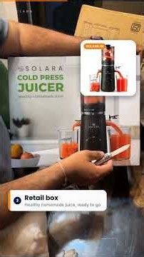 Solara Cold Press Juicer Unboxing & First Look | 40% More Juice? 🍎🥕 #health #moreenergy