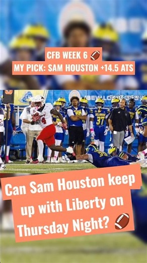 Liberty Favored by TWO TDs?! 👀 | CFB Week 6 | Liberty vs Sam Houston State