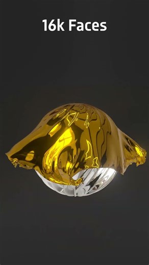 65k low to high cloth simulation