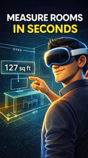 Using Vision Pro to estimate room dimensions