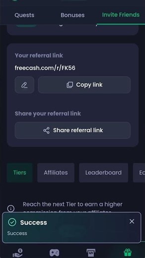 Freecash promo code 2026 | Use code FK56 and earn upto $1000 | link in description |