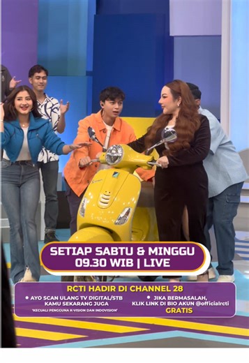Lisa dan Motor Kuning Keramatnya di Dahsyat RCTI