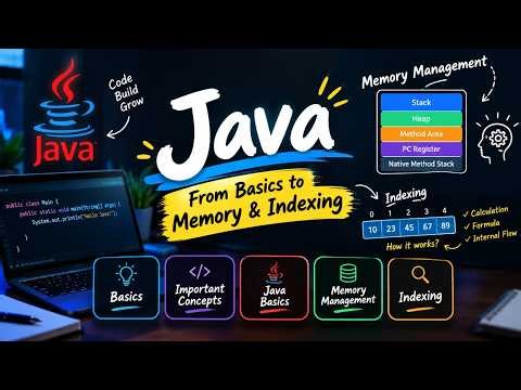 Java Arrays Explained | Array Indexing, Memory Management & new keyword