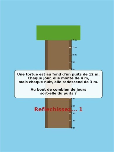 La tortue peut-elle sortir du puits ? 🐢 Une énigme qui piège tout le monde !