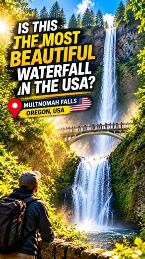 Multnomah Falls: USA’s Most Beautiful Waterfall? #columbiarivergorge #multnomahfalls #oregontravel