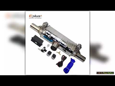T Shape One In Two Out Car Exhaust Pipe Vacuum Pump Variable Valve Mufflers Remote Control