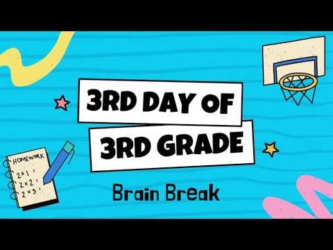 3rd Day of 3rd Grade Brain Break! 🎉 Fun Mini Games & Movement for Kids