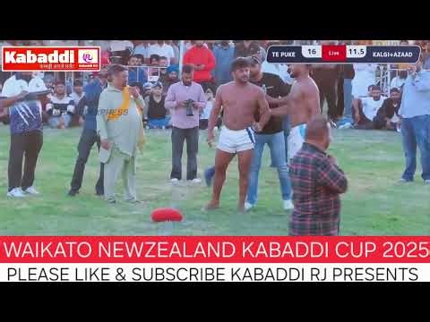 New Zealand Kabaddi Cup 2025 - Super Final Match TE Puke Vs Azaad Club - KABADDI RJ Presents