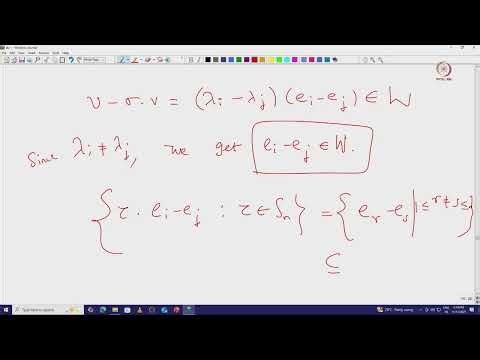 Lec 14 Classification of irreducible representations of finite cyclic group and Symmteric group