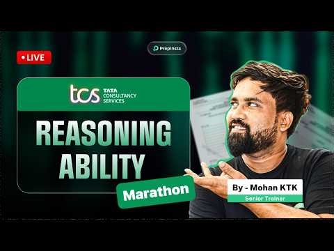TCS NQT 2026 Reasoning Ability Marathon | One Shot Video for All Logical Reasoning Topics