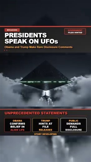 👁️🛸 Two Presidents. One Topic. Full Attention on UFOs. 🛸👁️ Two presidents pushed the same hidden topic within the same two-day window. That does not happen by accident. The pressure built for decades finally cracked through. The official story is collapsing and the next move will not be subtle. #UFO #UAP #Disclosure #NonHumanIntelligence #AboveTheNormNews #TruthHorizon #ClassifiedFiles | Above The Norm News