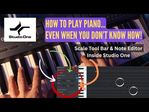 How To Play Piano... Even If You Don't Know How! Studio One 7 Tutorial #playpiano #studioone