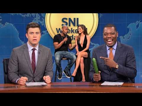 Michael Che left Colin speechless with some classic jokes on SNL's Weekend Update.