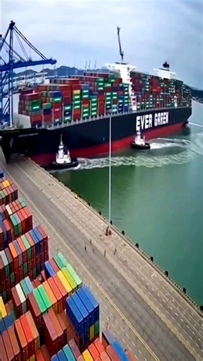 Why Giant Ships Keep Crashing Into Ports? 🚢😱 #shorts #facts #ship #viral