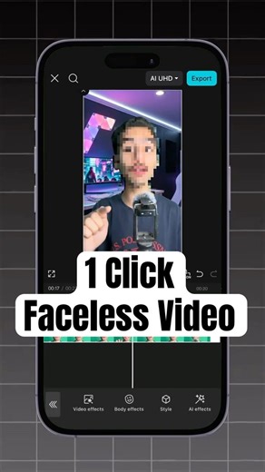 1 Click Faceless 🤯 #shorts #shortsfeed