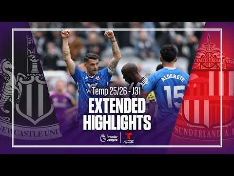 Newcastle United vs. Sunderland | Highlights Premier League | Jornada 31 | Telemundo Deportes