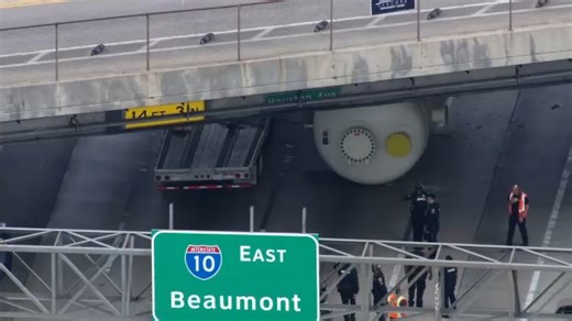 Multiple EB lanes of I-10 reopened after Houston Avenue Bridge hit again, TranStar says