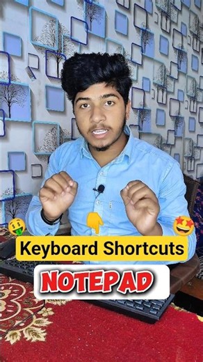 Notepad Me Keyboard Shortcuts 😱 | Computer Basics PART-1 💻| #shorts