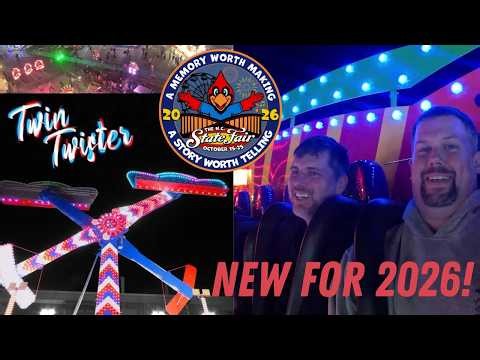 NEW Intense Thrill Ride For 2026! Twin Twister at the NC State Fair | Raleigh, NC