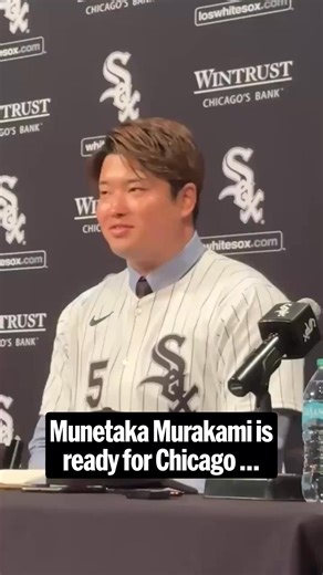 "White Sox Nation, you guys are in my heart." Munetaka Murakami is already showing love to the South Side fans 😆 🎥: White Sox/X | MLB