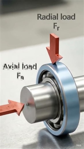 Axial and Radial Load in Bearing #Bearingload #Bearing