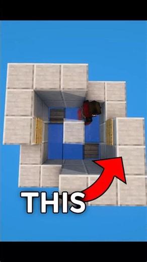 AFK Water Pool Tutorial!💦 #shorts #minecraft #tutorial