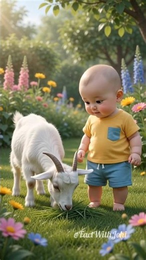 #goat #cutebaby #babyvideos #babyboy #funnyanimals #trending #trending #funnyvideo #viraldance