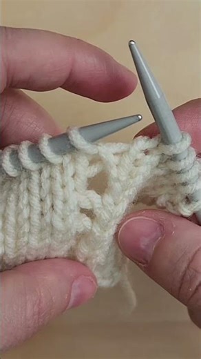 Yarn Over (YO) knitting Tutorial