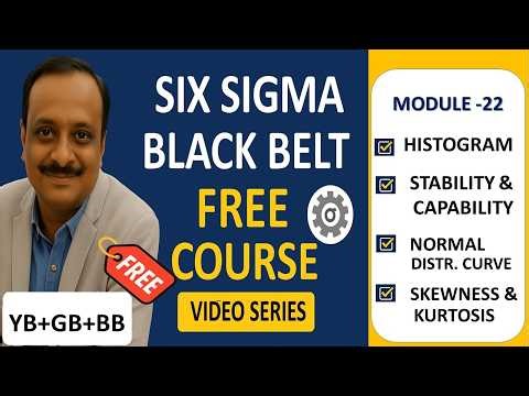 Module 22: Histogram & Normal Distribution-Free Six Sigma Black Belt, Green Belt, Yellow Belt Course