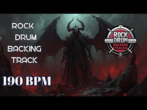 190 BPM Rock Drum Backing Track | High-Octane Punk & Thrash Drive