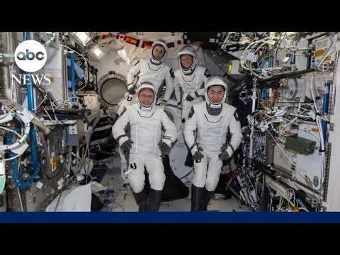 Sick astronaut, rest of crew splash down in Pacific after undocking from ISS